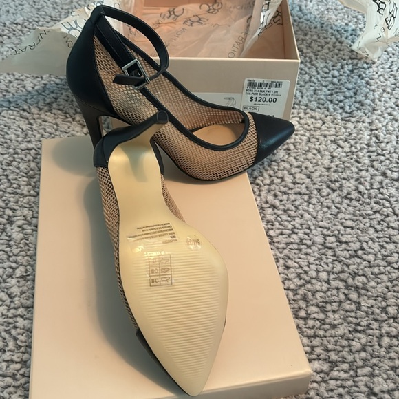 Super sexy strappy heels with tan mesh - Picture 5 of 7